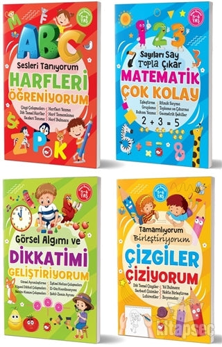 5-6 Yaş Zekamı Geliştiriyorum Etkinlik Seti (4 Kitap Takım) - Tuba Öztürk kitap kapağı