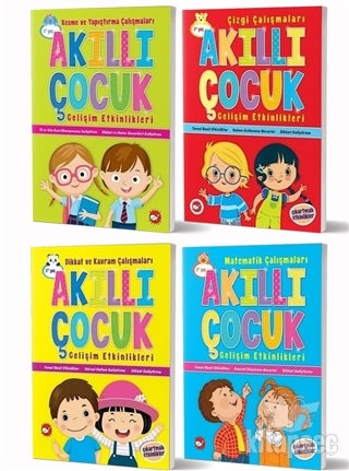 Okul Öncesi Gelişim Etkinlik Kitapları Seti (4 Kitap Takım) - Kolektif kitap kapağı