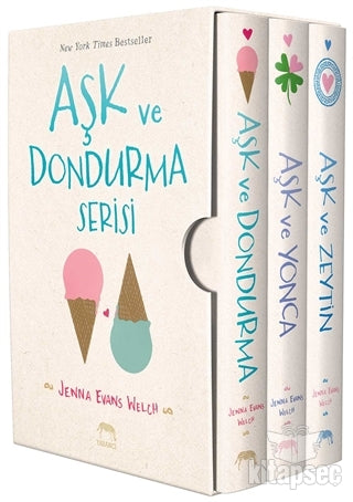 Aşk ve Dondurma Serisi Kutulu Set 3 Kitap Takım - Jenna Evans Welch kitap kapağı