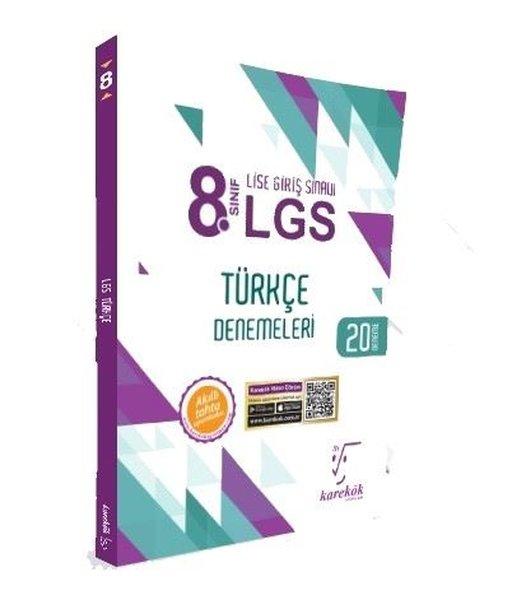 8.Sınıf LGS Türkçe Denemeleri | Karekök Eğitim Yayın (İnce Kapak)  - Resim 1
