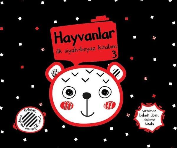 Hayvanlar 3 İlk Siyah Beyaz Kitabım - Yırtılmaz Kitap | Mega Kids Lab Yayınları (Cep Boy)  - Resim 1