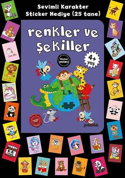 Renkler ve Şekiller - Stickerli 4+Yaş | Panda (İnce Kapak)  - Resim 1