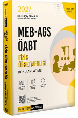 2027 MEB AGS ÖABT Fizik Öğretmenliği Konu Anlatımlı | Pegem Akademi Yayıncılık (Ciltsiz)  - Resim 1