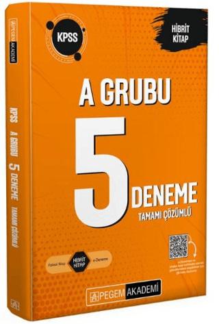 KPSS A Grubu Tamamı Çözümlü 5 Deneme | Pegem Akademi Yayıncılık (Ciltsiz)  - Resim 1