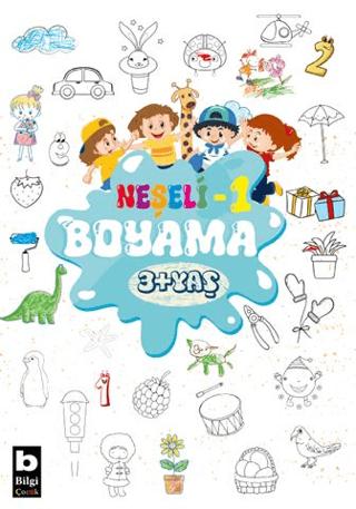 Neşeli Boyama 1 | Bilgi Yayınevi (Ciltsiz)  - Resim 1