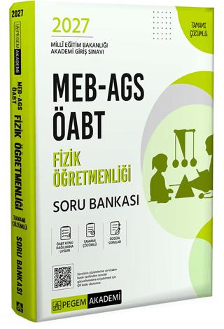 2027 MEB AGS ÖABT Fizik Öğretmenliği Tamamı Çözümlü Soru Bankası | Pegem Akademi Yayıncılık (Ciltsiz)  - Resim 1