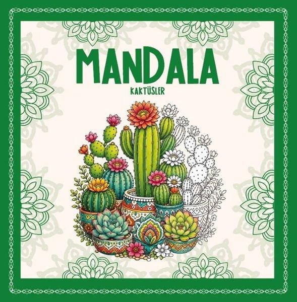 Mandala-Kaktüsler | Vivago Art (İnce Kapak)  - Resim 1