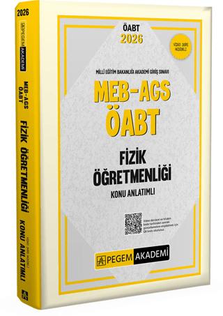 2026 MEB-AGS ÖABT Fizik Öğretmenliği Konu Anlatımlı | Pegem Akademi Yayıncılık (Ciltsiz)  - Resim 1