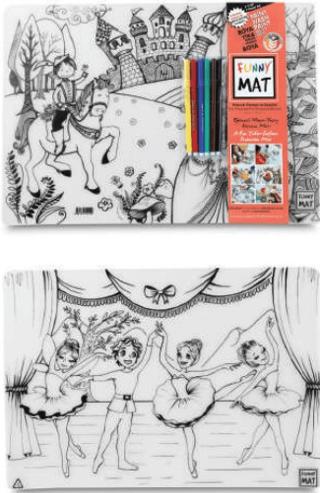 Funny Mat Prens and Prenses ve Dansçılar İkili Set - 6'lı Kalem Hediyeli | Akademi Çocuk - Resim 1
