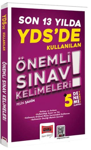 YDS'de Son 13 Yılda Kullanılan Önemli Sınav Kelimeleri | Yargı Yayınevi (Ciltsiz)  - Resim 1