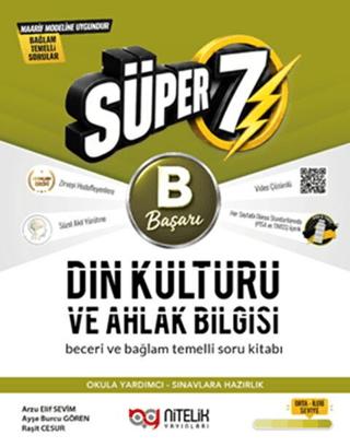 7. Sınıf Din Kültürü ve Ahlak Bilgisi B Beceri ve Bağlam Temelli Soru Kitabı | Nitelik Yayınları (Ciltsiz)  - Resim 1