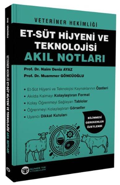 Veteriner Hekimliği Et - Süt Hijyeni ve Teknolojisi Akıl Notları | Güneş Tıp Kitabevleri (İnce Kapak)  - Resim 1