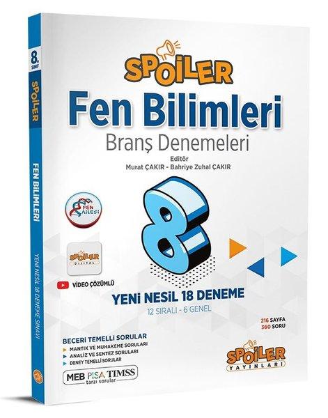 8.Sınıf Fen Bilimleri Branş Denemeleri | Spoiler Yayınları (İnce Kapak)  - Resim 1