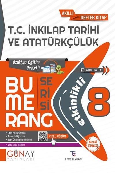 8. Sınıf Bumerang Etkinlikli T.C. İnkılap Tarihi Ve Atatürkçülük | Günay Yayıncılık (İnce Kapak)  - Resim 1