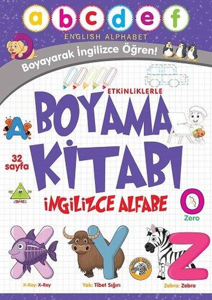 Alfabe - Etkinliklerle Boyama Kitabı İngilizce | Akıllı Zebra (İnce Kapak)  - Resim 1