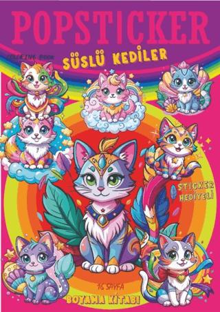 Popsticker - Süslü Kediler | Lama Toys (Ciltsiz)  - Resim 1
