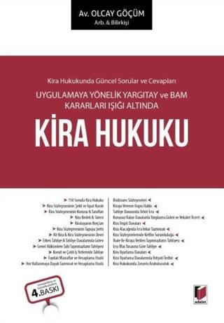 Kira Hukuku | Adalet Yayınevi (Ciltli)  - Resim 1