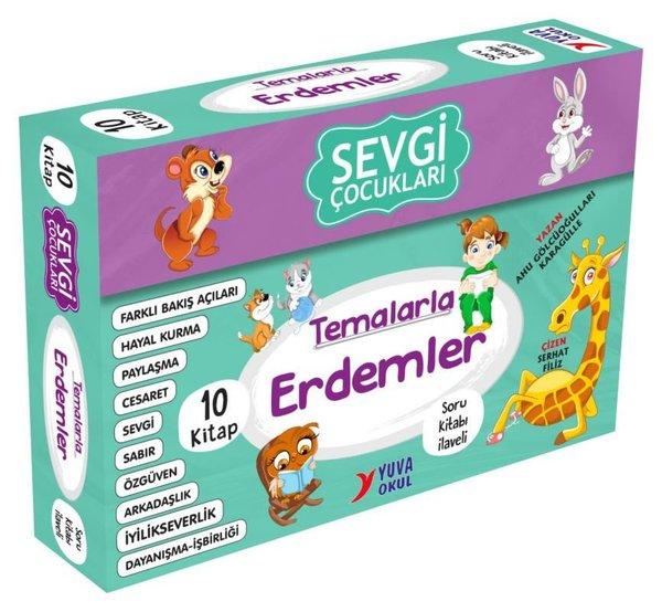 Sevgi Çocukları Temalarla Erdemler Seti - 10 Kitap Takım - 2-3. Sınıflar İçin | Yuva (İnce Kapak)  - Resim 1