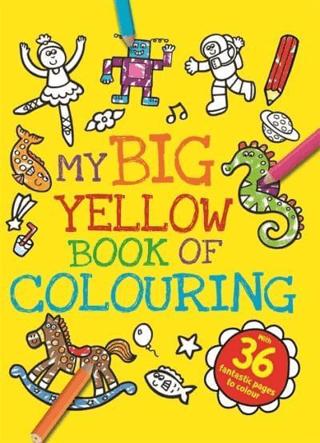 My Big Yellow Book of Colouring | Igloo Books (Ciltsiz)  - Resim 1