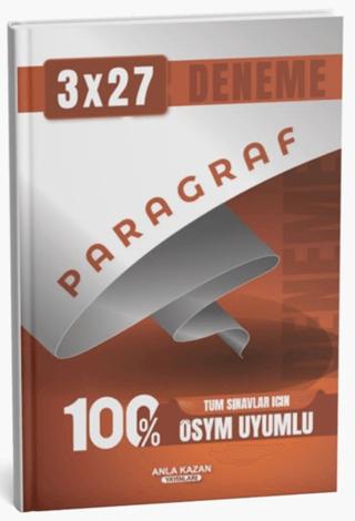 Tüm Sınavlar İçin 3x27 Paragraf Deneme | Anla Kazan Yayınları (Ciltsiz)  - Resim 1