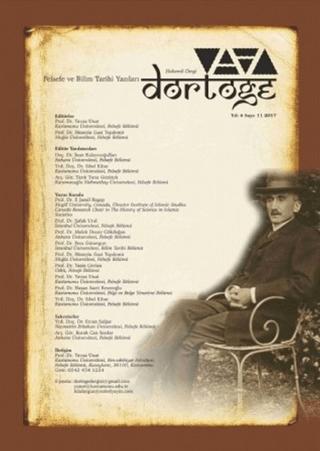 Dörtöğe Felsefe ve Bilim Tarihi Yazıları Hakemli Dergi Yıl: 6 Sayı: 11 | Dörtöğe Dergisi (Ciltsiz)  - Resim 1