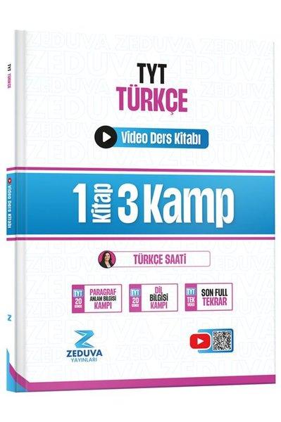 Türkçe Saati TYT Türkçe 1 Kitap 3 Kamp Video Ders Kitabı | Zeduva Yayınları (İnce Kapak)  - Resim 1