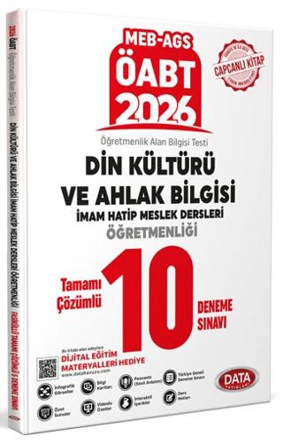 ÖABT MEB-AGS Din Kültürü ve Ahlak Bilgisi İmam Hatip Meslek Dersleri Öğretmenliği Tamamı Çözümlü 10 Deneme Sınavı