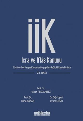 İcra ve İflas Kanunu ve İlgili Mevzuat | On İki Levha Yayınları (Ciltsiz)  - Resim 1