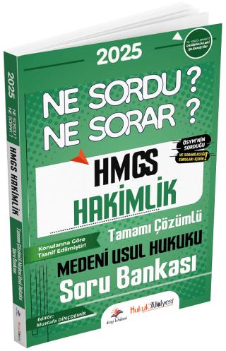 Hukuk Atölyesi HMGS Hakimlik Medeni Usul Hukuku Ne Sordu Ne Sorar Soru Bankası Çözümlü | Dizgi Kitap (Ciltsiz)  - Resim 1
