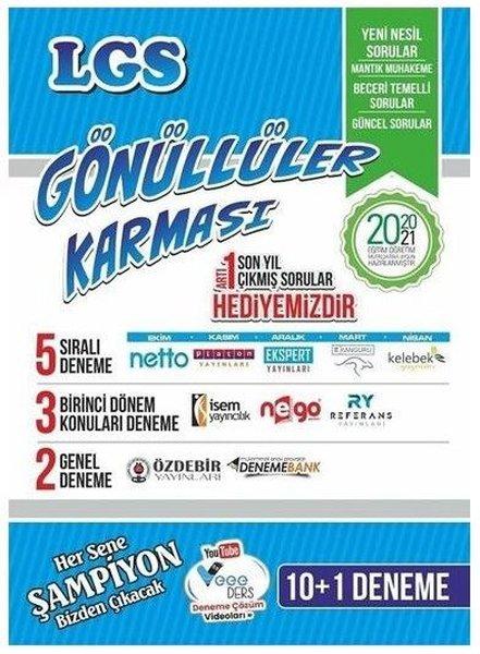 8. Sınıf LGS Gönüllüler Karması 10 + 1 Deneme 2021 | Gönüllüler Karması (İnce Kapak)  - Resim 1