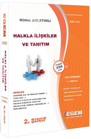 2. Sınıf 3. Yarıyıl Halkla İlişkiler ve Tanıtım Konu Anlatımlı Soru Bankası - Kod 224