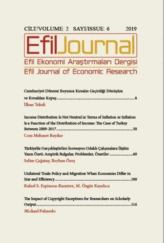 Efil Ekonomi Araştırmaları Dergisi Cilt: 2 Sayı: 6 | Efil Journal Dergisi (Ciltsiz)  - Resim 1