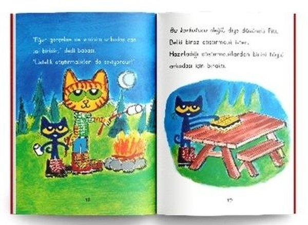 Kedi Piti Kampa Gidiyor-Okumayı Öğreniyorum - Başlangıç 1 Seviyesi | Olimpos Çocuk (İnce Kapak)  - Resim 2