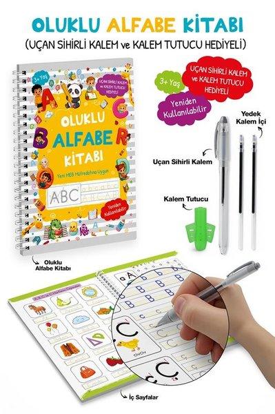 Oluklu Alfabe Kitabı - Uçan Sihirli Kalem ve Kalem Tutucu Hediyeli 3+ Yaş | Bigkids Yayınları (İnce Kapak)  - Resim 1