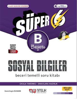 6. Sınıf Süper Sosyal Bilgiler B Soru Kitabı | Nitelik Yayınları (Ciltsiz)  - Resim 1