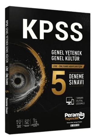 KPSS Lise Ön Lisans 5 Deneme Çözümlü | Peramila Yayıncılık (Ciltsiz)  - Resim 1