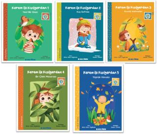 Kerem ile Kızılgerdan Seti (5 Kitap) | Multibem Yayınları (Ciltsiz)  - Resim 1