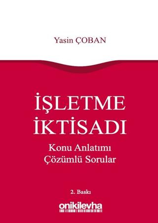 İşletme İktisadı | On İki Levha Yayınları (Ciltsiz)  - Resim 1