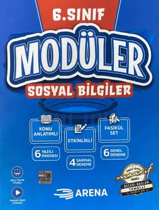 6. Sınıf Sosyal Bilgiler Modüler Konu Anlatımlı Etkinlikli 6 Fasikül Set | Arena Yayınları (Ciltsiz)  - Resim 1
