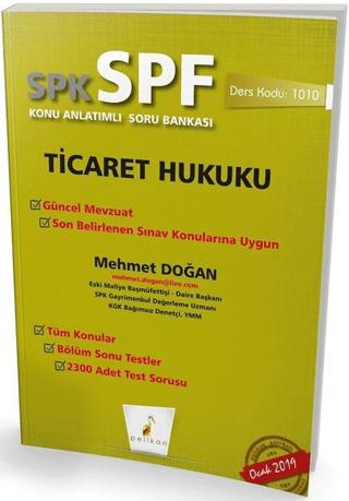 SPK - SPF Ticaret Hukuku Konu Anlatımlı Soru Bankası | Pelikan Tıp Teknik Yayıncılık (Ciltsiz)  - Resim 1