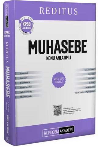 KPSS A Grubu Reditus Muhasebe Konu Anlatımlı