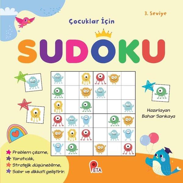 Çocuklar İçin Sudoku - 3.Seviye | Peta (İnce Kapak)  - Resim 1