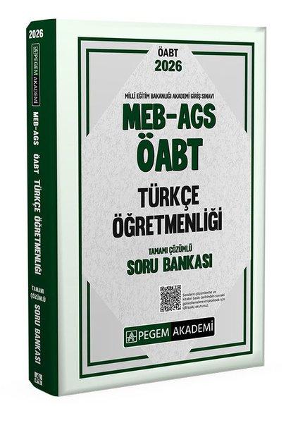 2026 MEB AGS ÖABT Türkçe Öğretmenliği Tamamı Çözümlü Soru Bankası | Pegem Akademi Yayıncılık (İnce Kapak)  - Resim 1