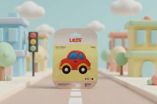 Let's Mini Changelle 5 Renk Taşıt Atölyesi Araba Oyun Hamuru 120g | Lets - Resim 1