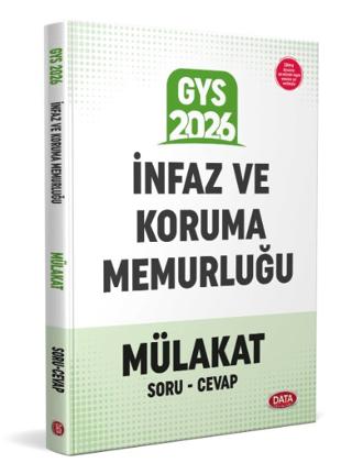İnfaz ve Koruma Memurluğu Mülakat Sınavı Soru - Cevap | Data Yayınları (Ciltsiz)  - Resim 1