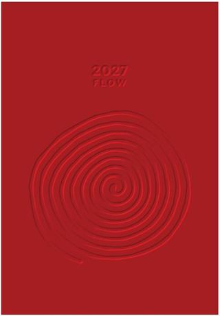 Flow 2027 Haftalık Ajanda - Kırmızı | Holden Kitap (Ciltli)  - Resim 1