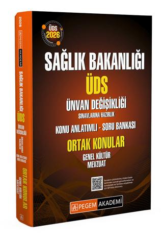 2026 ÜDS Sağlık Bakanlığı Ünvan Değişikliği Sınavlarına Hazırlık Konu Anlatımlı Soru Bankası Ortak Konular Genel Kültür Mevzuat