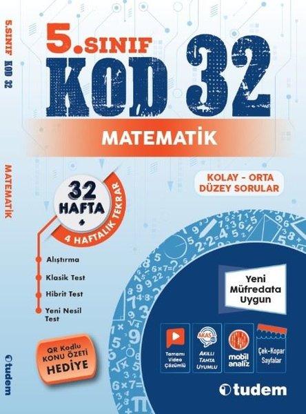 5. Sınıf Matematik Kod 32 | Tudem Yayınları - Ders Kitapları (İnce Kapak)  - Resim 1