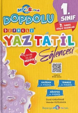 1. Sınıf Şifreli Yaz Tatil Eğlencesi | Mavi Boncuk Akademi (Ciltsiz)  - Resim 1