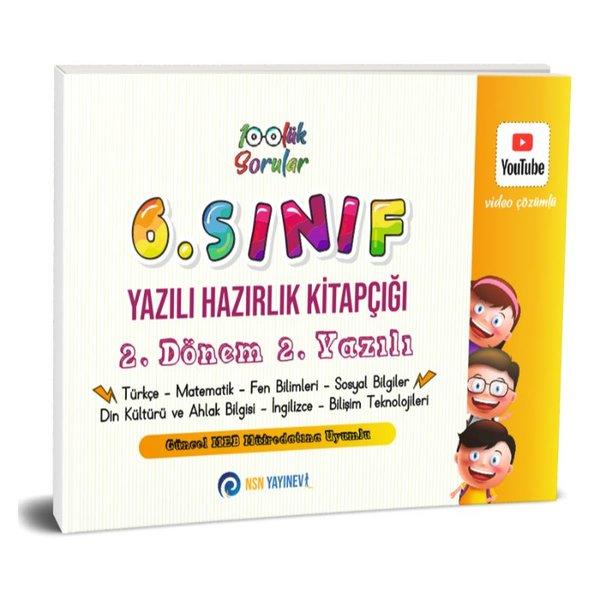 6. Sınıf Yazılı Hazırlık Kitapçığı  2. Dönem 2. Yazılı | NSN Yayınevi (İnce Kapak)  - Resim 1